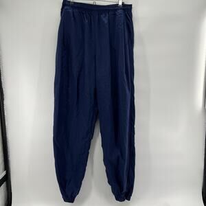 Vintage‎ Nike Windbreaker Pants Men XL Navy Zip Ankle Jogger White Tag 90s Y2K